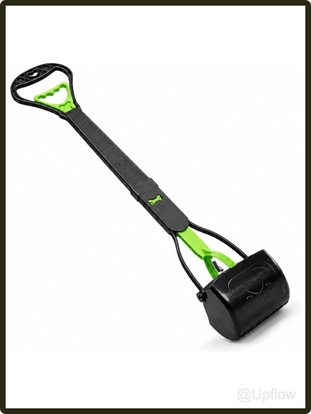 31 Inch Pooper Scooper for Dogs Long Handle Stainless Steel Spring Large